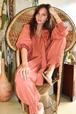 Larc Poet Blouse Indian Red